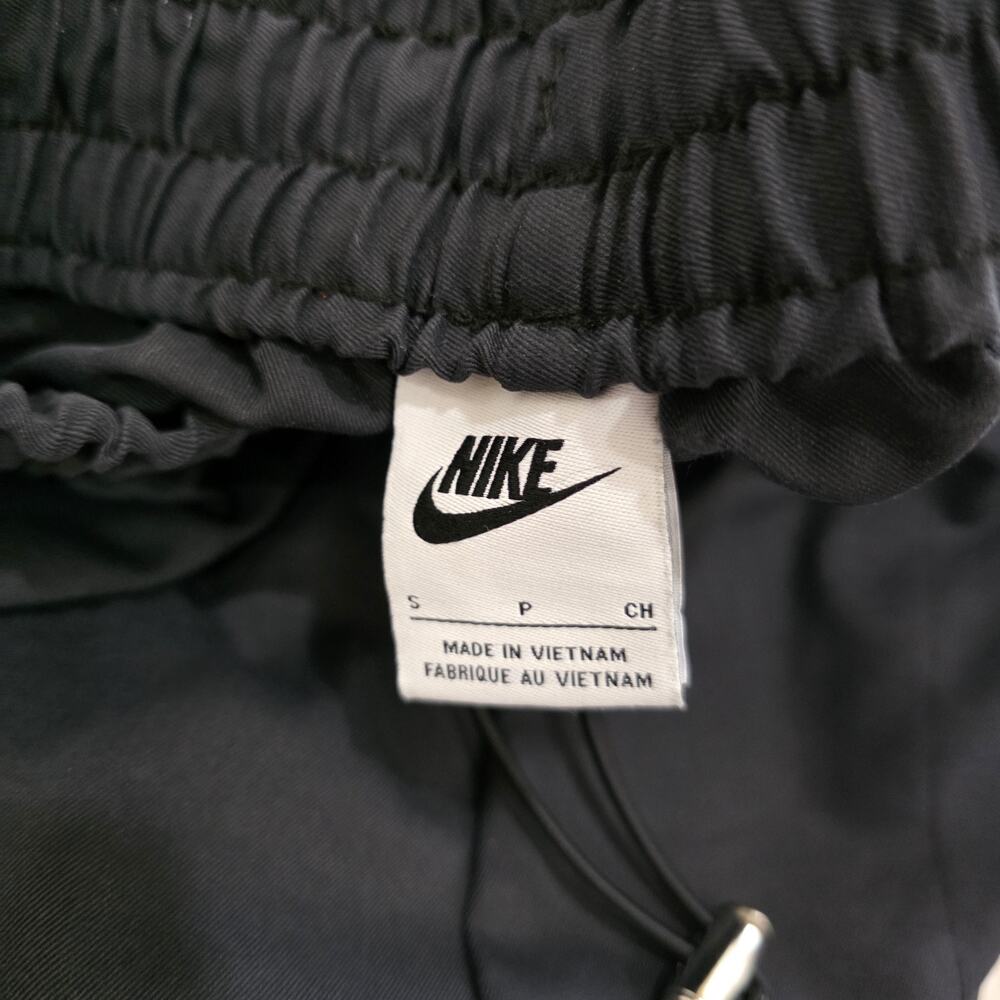 Nike Sportswear Woven Swoosh Joggers Pants Pockets Black Womens Size Small - Picture 4 of 7